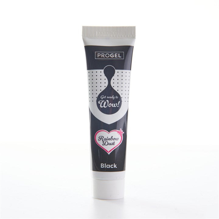 Rainbow Dust ProGel Food Colour Black 25g