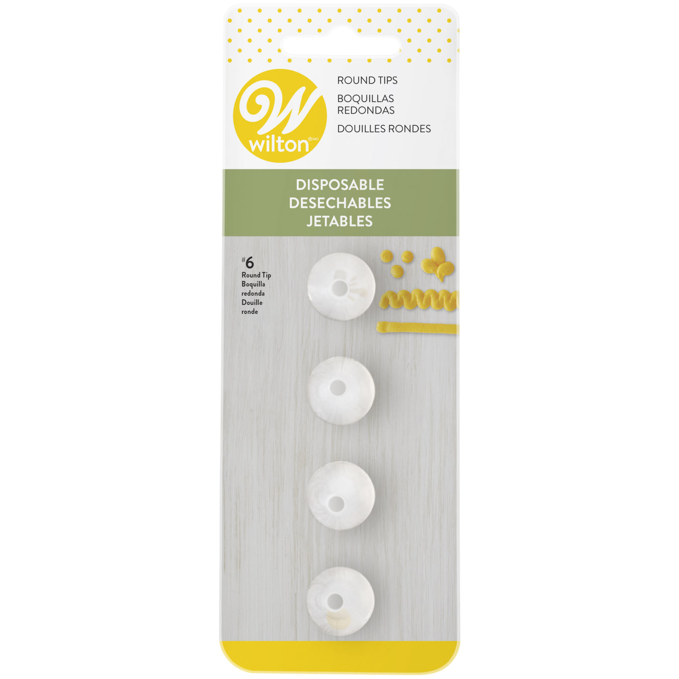 Wilton #6 - Disposable Tip Set of 4