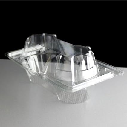 2 Plastic Hinged Cupcake Box or Pod(Pack of 25)