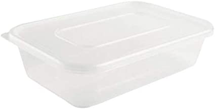 500cc Microwave Plastic Containers with Lids x250