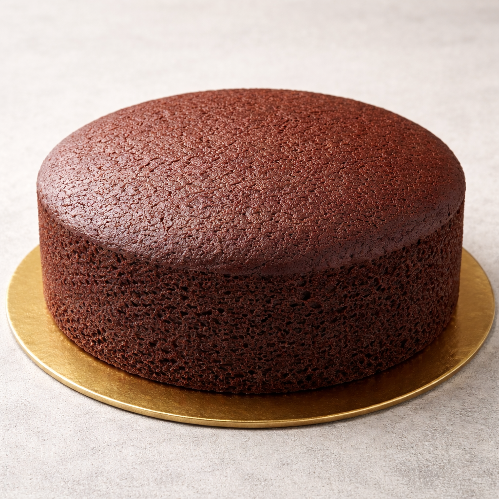 7" Chocolate Round Cake Sponge