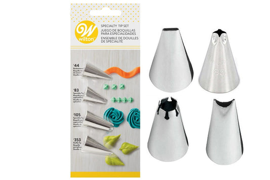 Wilton : #44, #83, #105 & #353 - Speciality Icing Tip Set