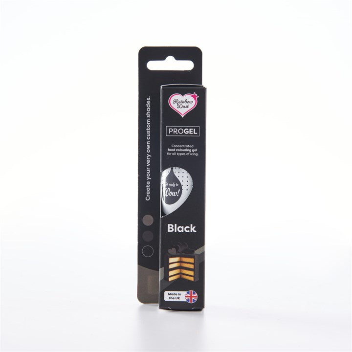 Rainbow Dust ProGel Food Colour Black 25g