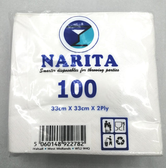Tissue Paper Napkins Two Ply 33x33cm (100pcs)
