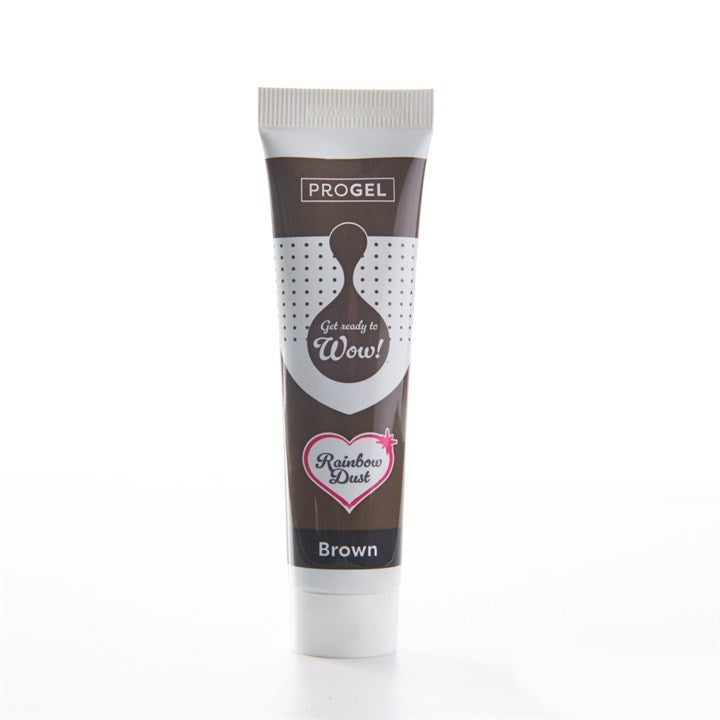 Rainbow Dust ProGel Food Colour Brown 25g