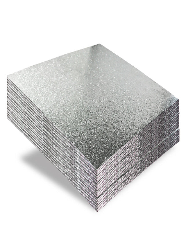 6'' Square Cut Edge Cake Cards (1.1mm thick) pack off 100