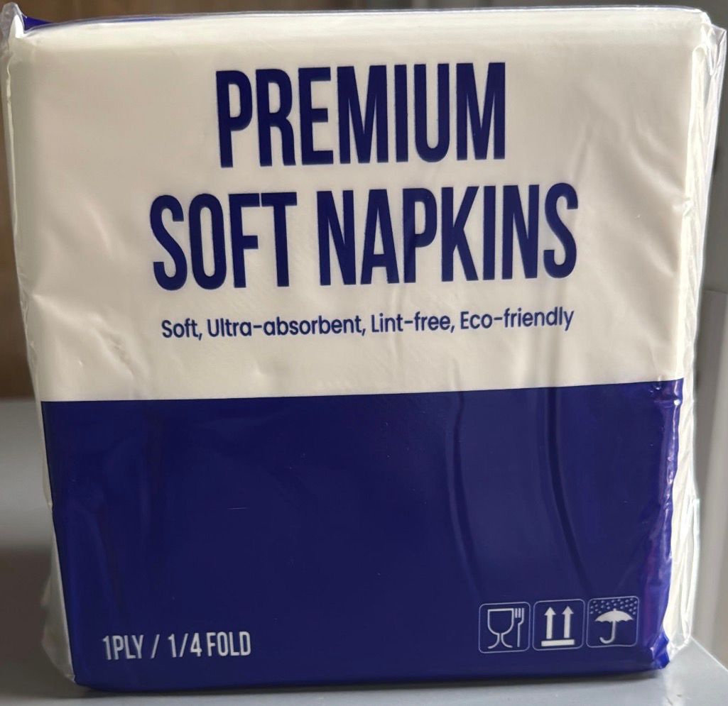 Tissue Paper Napkins 1 Ply 30x30cm (1 Pack, 300pcs)