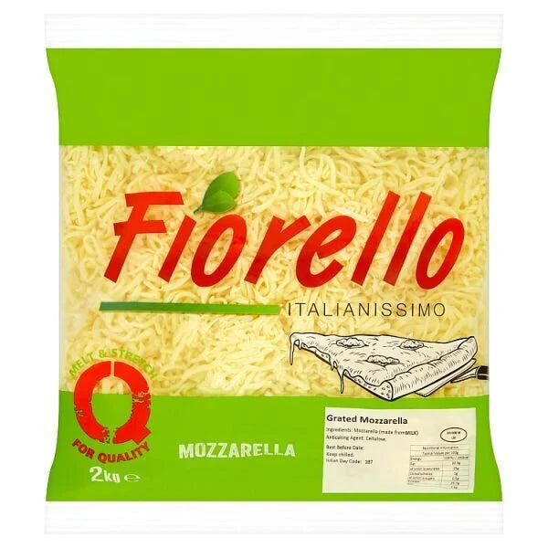Grated Mozzarella Cheese (2KG)