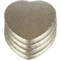 10" 12mm Heart Drum Board Silver (Pk5)