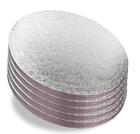 11" 12mm Round Drum Board Silver (Pk5)