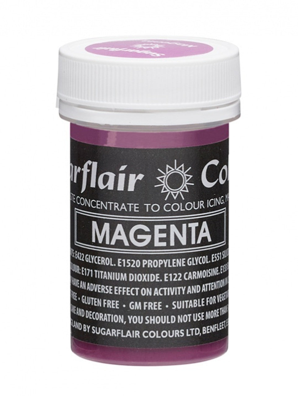 Magenta Sugarflair Pastel Paste 25g