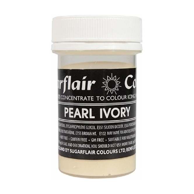 Pearl Ivory Sugarflair Pastel Paste 25g