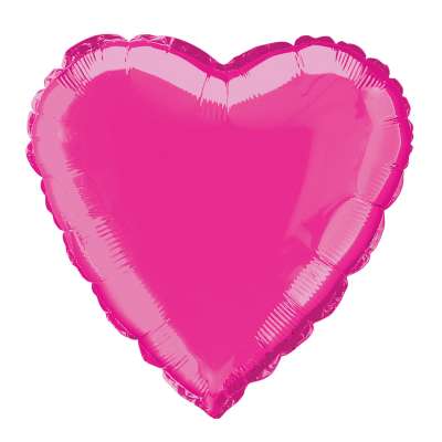 18" Helium Pink Heart Balloon (Pk5)