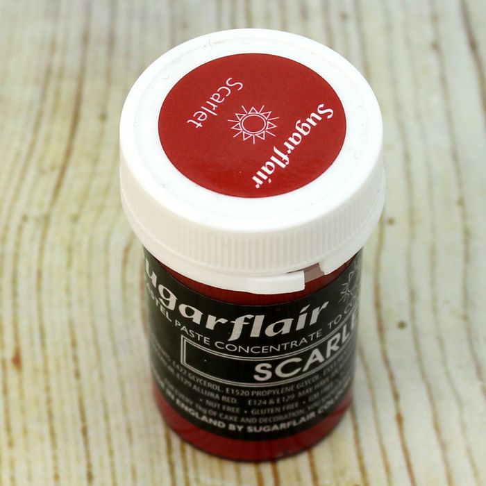 Scarlet Sugarflair Pastel Paste 25g