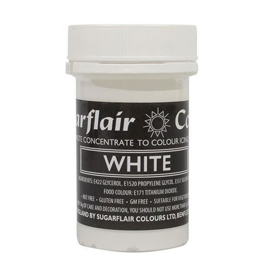 White Sugarflair Pastel Paste 25g